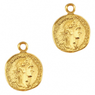 Metall Anhänger DQ Römische Münze Gold (Nickelfrei)