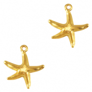 Metall Anhänger DQ Seestern Gold (Nickelfrei)