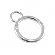 Metall Zubehör DQ Schlüssel Anhänger 24mm mit Öse Antik silber (Nickelfrei)