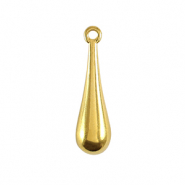 Metall Anhänger DQ Tropfenförmig Gold (Nickelfrei)
