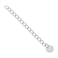 Metall Zubehör DQ Verlängerungskette Munze 6mm Antik silber (Nickelfrei)