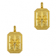 Metall Anhänger DQ Stern Gold (Nickelfrei)