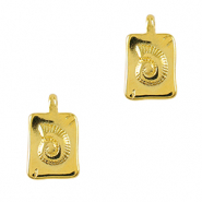 Metall Anhänger DQ Muschel Gold (Nickelfrei)