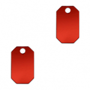 Statement-Anh&auml;nger Achteck Metallic red