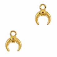 Metall Anhänger DQ Gold (Nickelfrei)