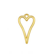 Metall Anhänger DQ Herz Gold