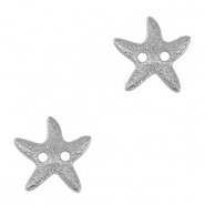 Metall Anhänger DQ Verbinder Stern Antik silber (Nickelfrei)