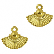 Metall Anhänger DQ Lüfter Gold (Nickelfrei)
