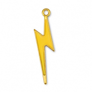 Metall Anhänger DQ Blitz Yellow-Gold (Nickelfrei)