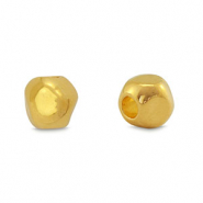 Metall Perlen DQ Würfel Gold (Nickelfrei)