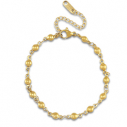 Armbänder aus Stainless Steel - Rostfreiem Stahl Ball Gold