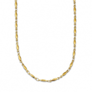 Ketten aus Stainless Steel - Rostfreiem Stahl Oval Gold