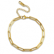 Gliederarmbänder aus Stainless Steel - Rostfreiem Stahl Gold
