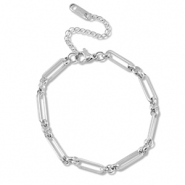 Gliederarmbänder aus Stainless Steel - Rostfreiem Stahl Silver