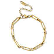 Gliederarmbänder aus Stainless Steel - Rostfreiem Stahl Gold