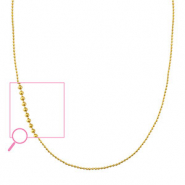 Ketten aus Stainless Steel - Rostfreiem Stahl Ballchain Mix&Match Gold