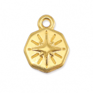 Metall Anhänger DQ Stern Gold (Nickelfrei)