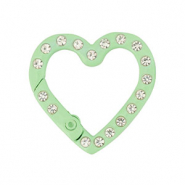 Farbiges Zubehör Schlüssel Anhänger Herz Mint green