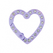 Farbiges Zubehör Schlüssel Anhänger Herz Purple