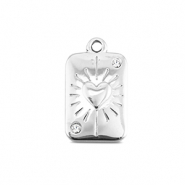 BY31® Stainless Steel - Rostfrei Stahl Anhänger Herzass Silver