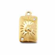 BY31® Stainless Steel - Rostfrei Stahl Anhänger Kreuzass Gold