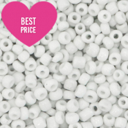 Glasperlen Rocailles 12/0 (2mm) White