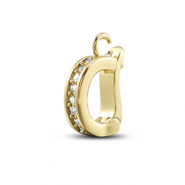 Brass TQ Metall Anhänger mit Öse Gold