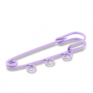 Farbiges Zubehör Schmuck-Sicherheitsnadel mit 3 Ösen Purple