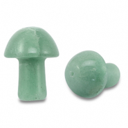 Naturstein Anh&auml;nger Aventurinquarz Fliegenpilz Jade green