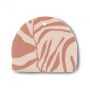 Polymer Anhänger Light peach pink-light brown