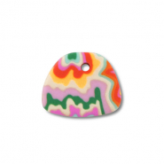 Polymer Anhänger Trapez Multicolour