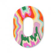 Polymer Anhänger Oval Multicolour
