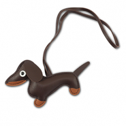 Statement-Anhänger Dackel Dark brown