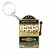 Statement-Anhänger Spielautomat Gold-black