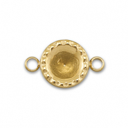 BY31® Stainless Steel - Rostfrei Stahl Zwischenstück mit Fassung für SS29 Chaton Gold