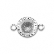BY31® Stainless Steel - Rostfrei Stahl Zwischenstück mit Fassung für SS29 Chaton Silver