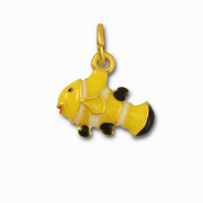 Metall Anhänger Clownfisch Yellow-gold