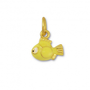 Metall Anhänger Fisch Yellow-gold