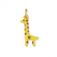 Metall Anhänger Giraffe Yellow-brown-gold