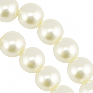 Glaswachsperlen 16mm Off white