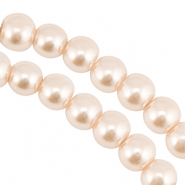 Glaswachsperlen 6mm Light beige