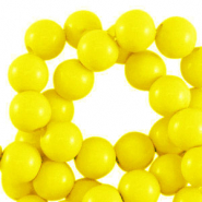 4 mm Acrylperlen shiny Yellow