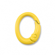 Farbiges Zubehör Schlüssel Anhänger Oval Yellow