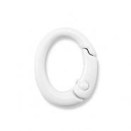 Farbiges Zubehör Schlüssel Anhänger Oval White