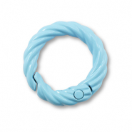 Farbiges Zubehör Schlüssel Anhänger Ring Light blue