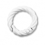Farbiges Zubehör Schlüssel Anhänger Ring White
