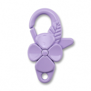 Farbiges Zubehör Karabinerverschluss Blume Purple