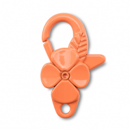 Farbiges Zubehör Karabinerverschluss Blume Orange