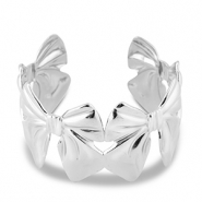 Armbänder aus Stainless Steel - Rostfreiem Stahl Bangle Schleife Silver