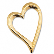 Stainless Steel - Rostfrei Stahl Anhänger Herz Gold
